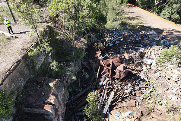 Dural Quarry cleanup - before