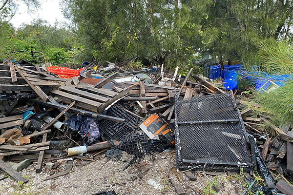 Wallis Lakes cleanup before shot