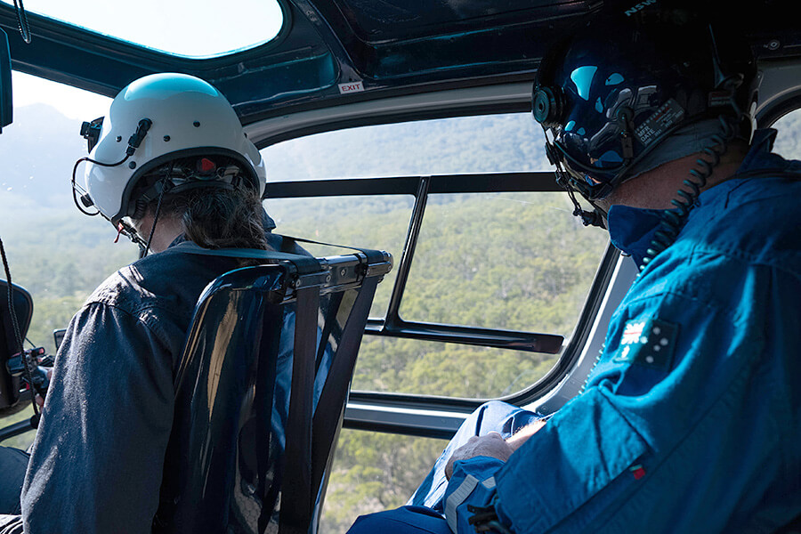 Crown Lands has partnered with the Rural Fire Service to conduct helicopter aerial inspections of fire trails ahead of the bushfire season.