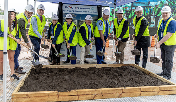 Sod turning work is underway on the new $23 million PCYC on Crown land at Wagga Wagga.