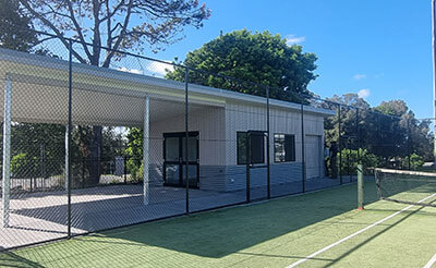 New tennis clubhouse at Stuarts Point